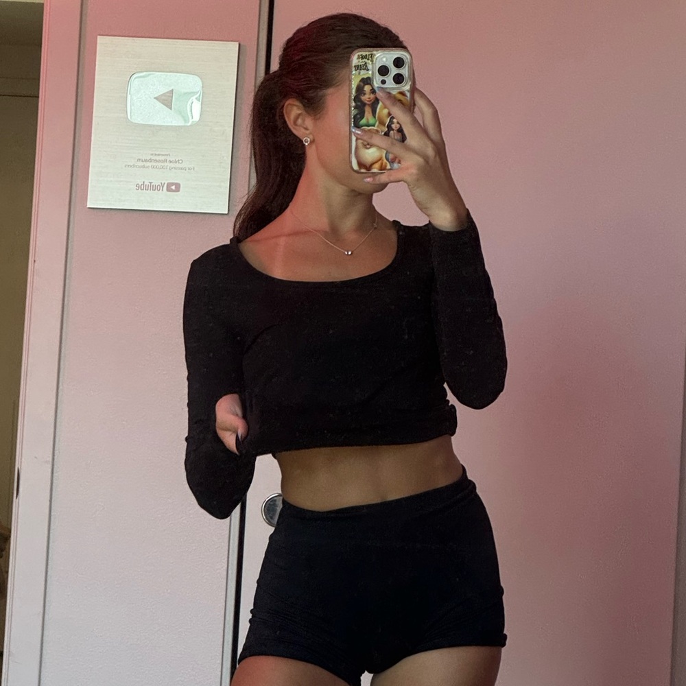 black long sleeve shirt